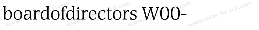boardofdirectors W00字体转换